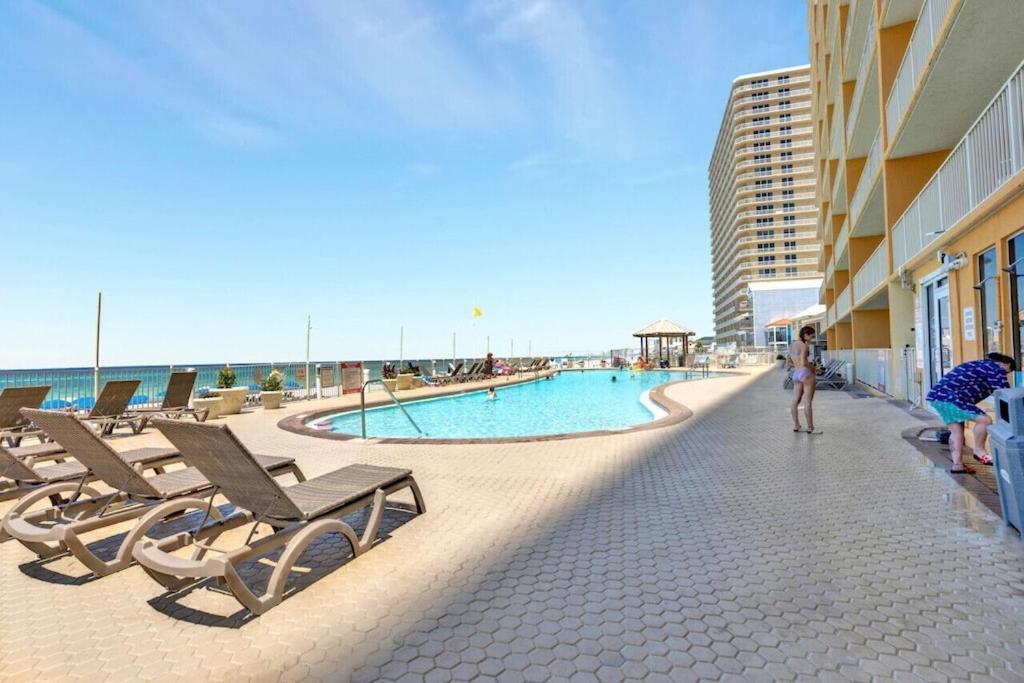 Treasure Island 707 - Gulf Front, Sunset Views, Heated Resort Pool & Hot Tub! Panama City Beach Exteriör bild