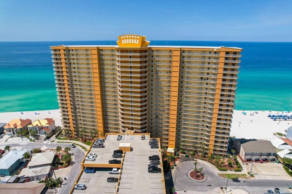 Treasure Island 707 - Gulf Front, Sunset Views, Heated Resort Pool & Hot Tub! Panama City Beach Exteriör bild